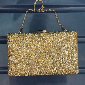 Glitter Gold Clutch
